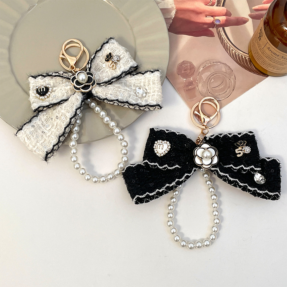 Vintage Collectible Jewelry - 2026 kadın kumaş ilmek anahtarlıklar dokuma