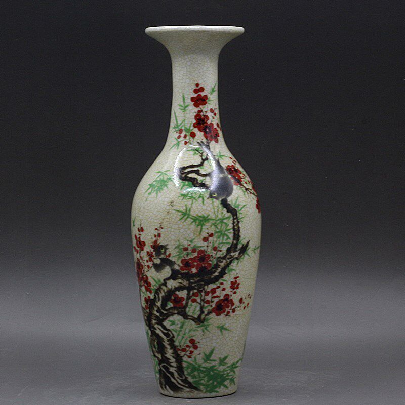 Vintage Collectible Pottery - Jingdezhen Antika Seramik Vazo Mutlu Erik