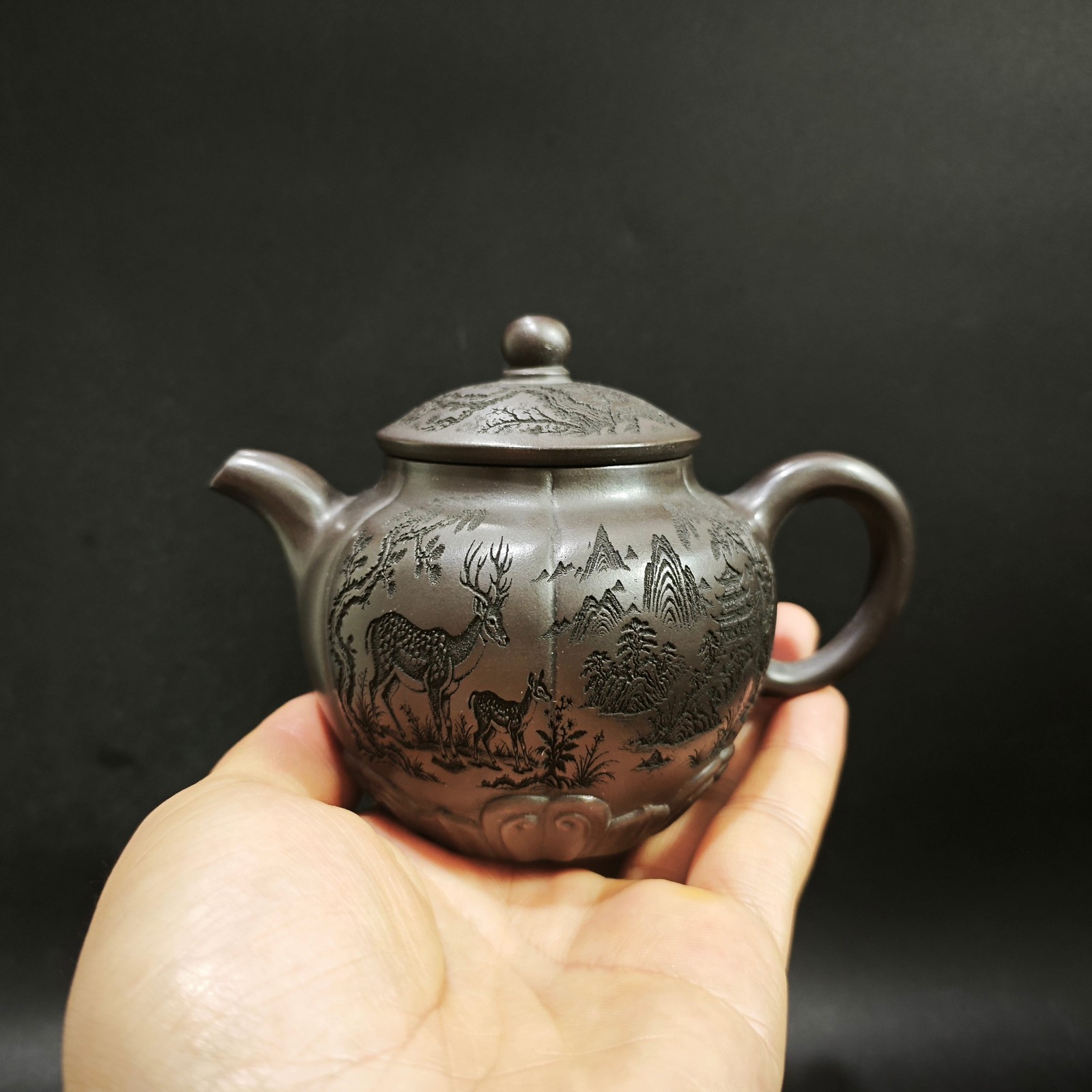 Vintage Collectible Pottery - 1972 Vintage Yixing Zisha Çaydanlığı 280cc
