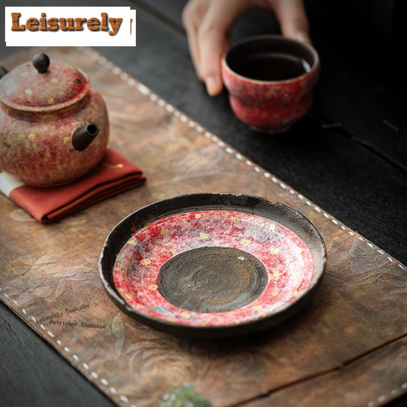 Vintage Collectible Pottery - HOYIHM El Yapımı Kaya Madenciliği Kırmızı