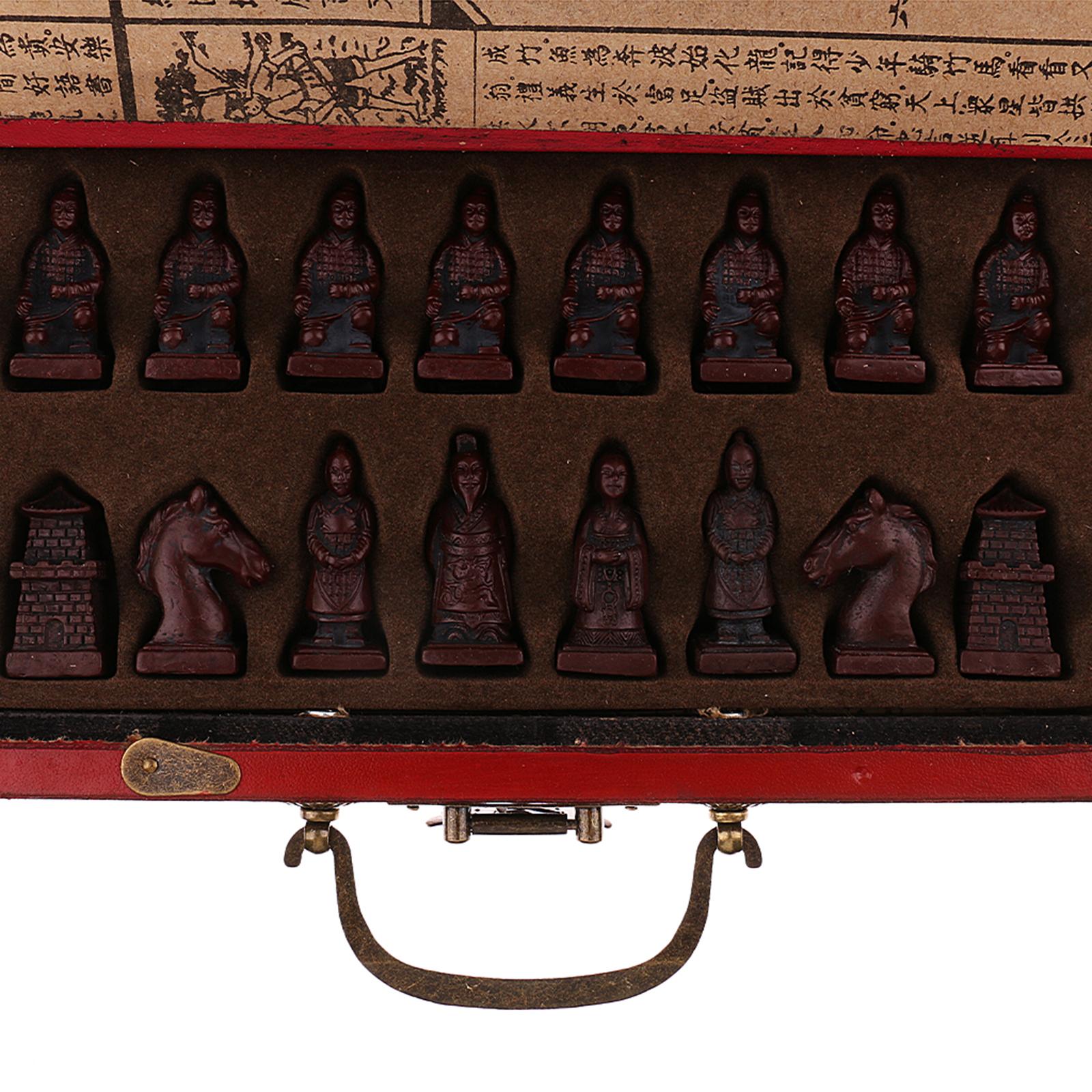 Vintage Collectible Board Games - 32 adet/takım reçine geleneksel çin satrancı