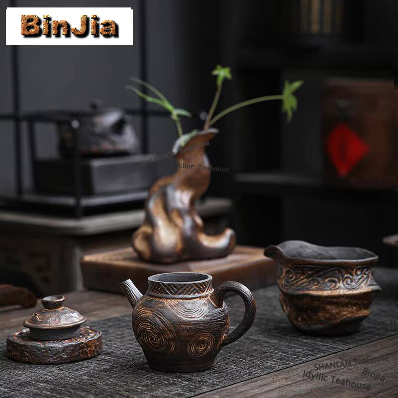 Japon eski kaya çamur demlik e - Vintage Collectible Pottery incelemesi ve fiyatı