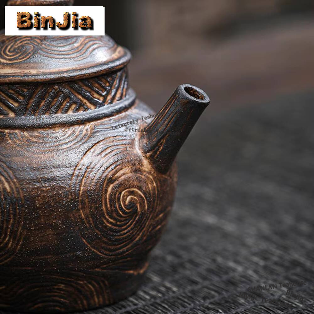 Japon eski kaya çamur demlik e - Vintage Collectible Pottery incelemesi ve fiyatı