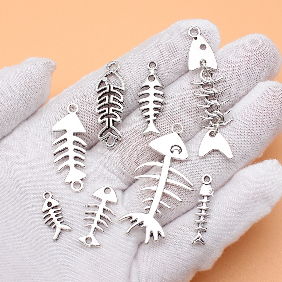 8 adet antik gümüş renk balık  - Vintage Collectible Jewelry incelemesi ve fiyatı
