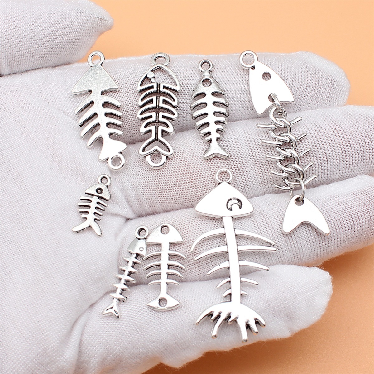 8 adet antik gümüş renk balık  - Vintage Collectible Jewelry incelemesi ve fiyatı