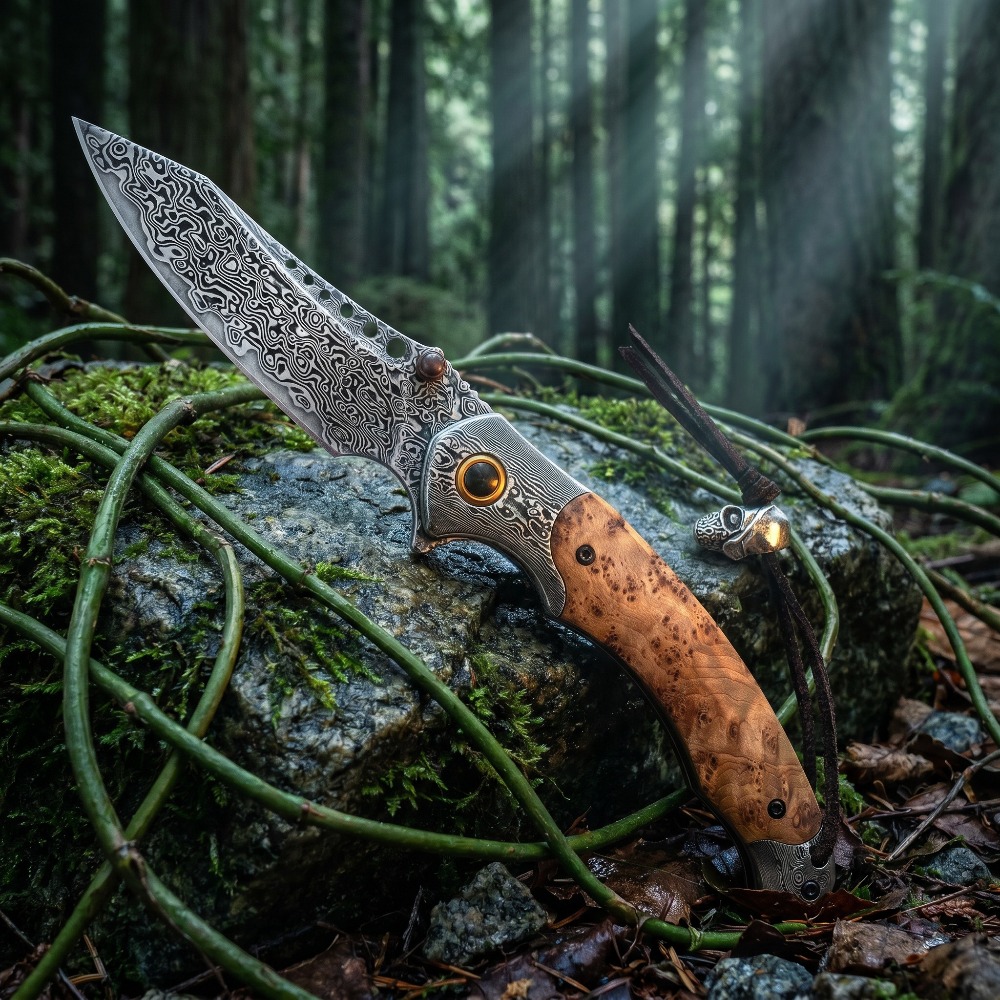 Yüksek Sertlikte Şam Desenli K - Vintage Collectible Pocket Knives incelemesi ve fiyatı