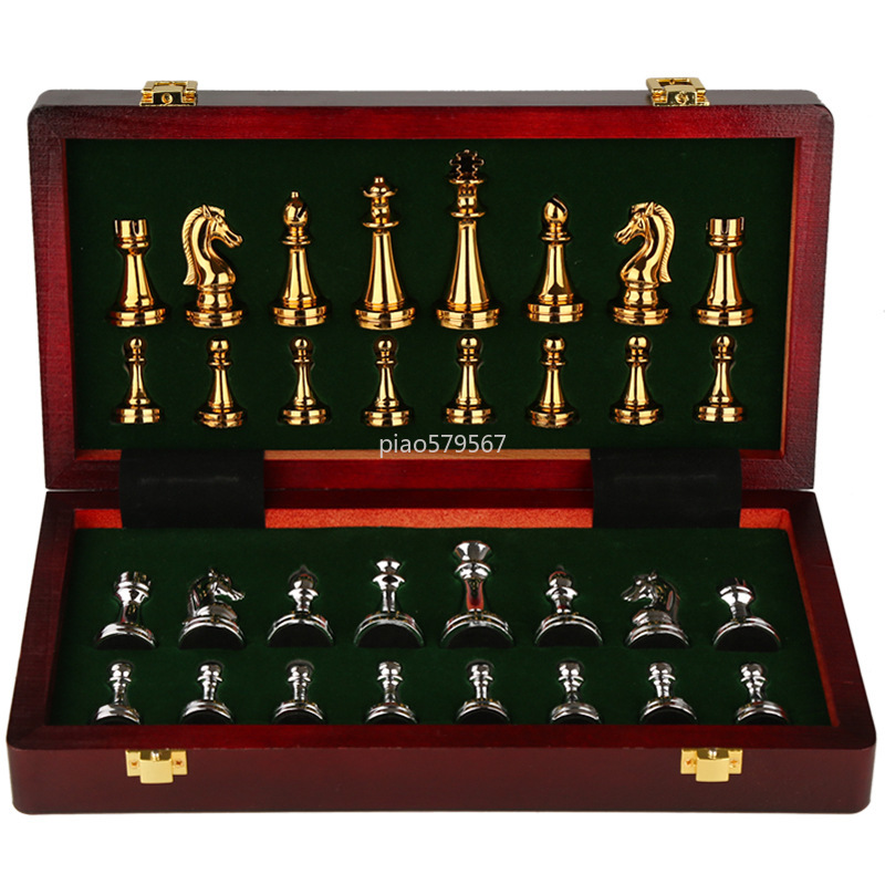 Lüks Ahşap Satranç Seti Metal  - Vintage Collectible Board Games incelemesi ve fiyatı