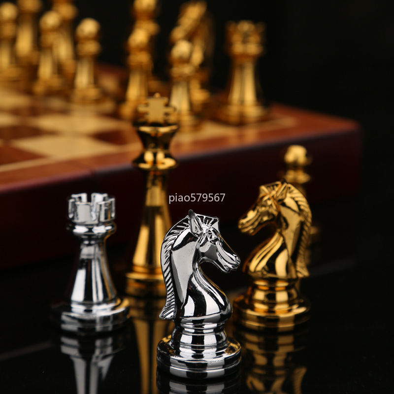 Lüks Ahşap Satranç Seti Metal  - Vintage Collectible Board Games incelemesi ve fiyatı