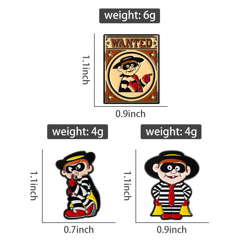 Vintage Hamburglar Emaye Pin S - Vintage Collectible Jewelry incelemesi ve fiyatı